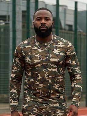 NWT TOMMIE COPPER Men’s Camo Long Sleeve Crew Neck Tee Shirt - Size 3XL